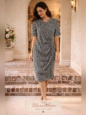 Liz Claiborne Animal Print Sheath Dress | 16